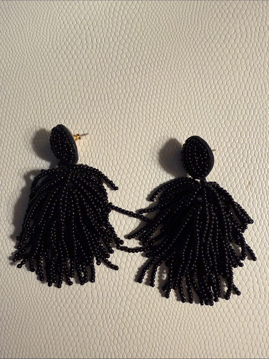 Baublebar Black Beaded Fringe Drop Earrings - Women Jewelry